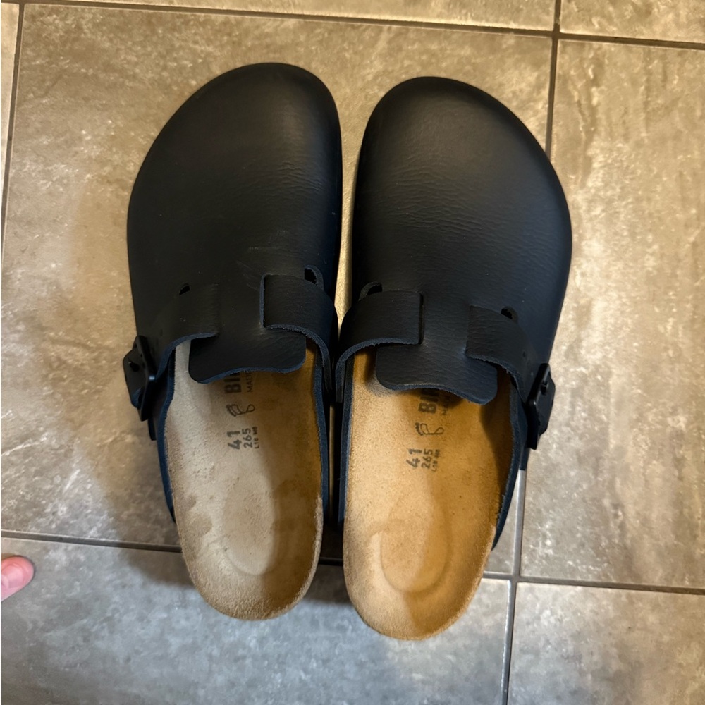 Birkenstock Black Clogs Worn Once